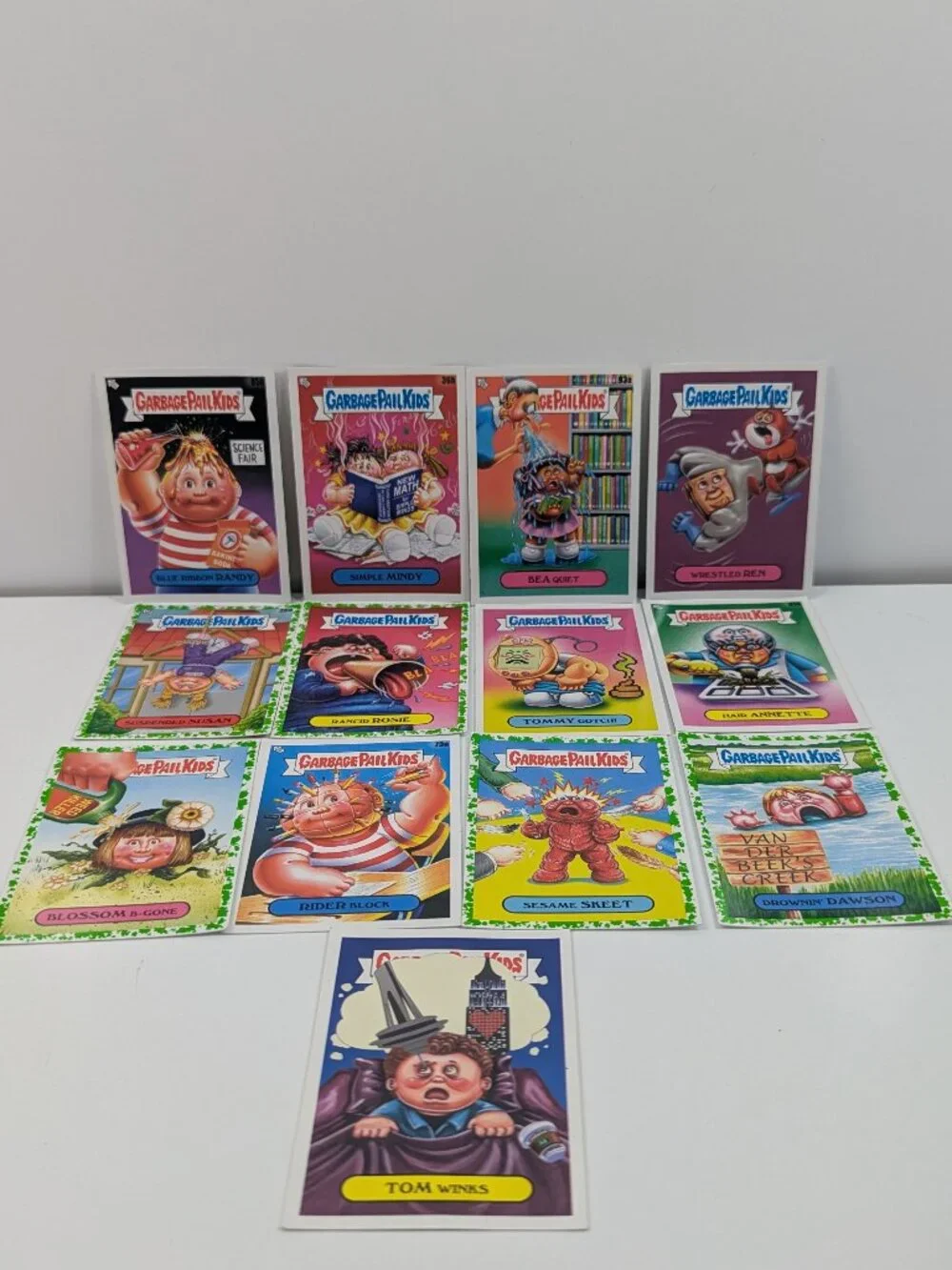 13 miscellaneous Garbage Pail Kids collectable cards